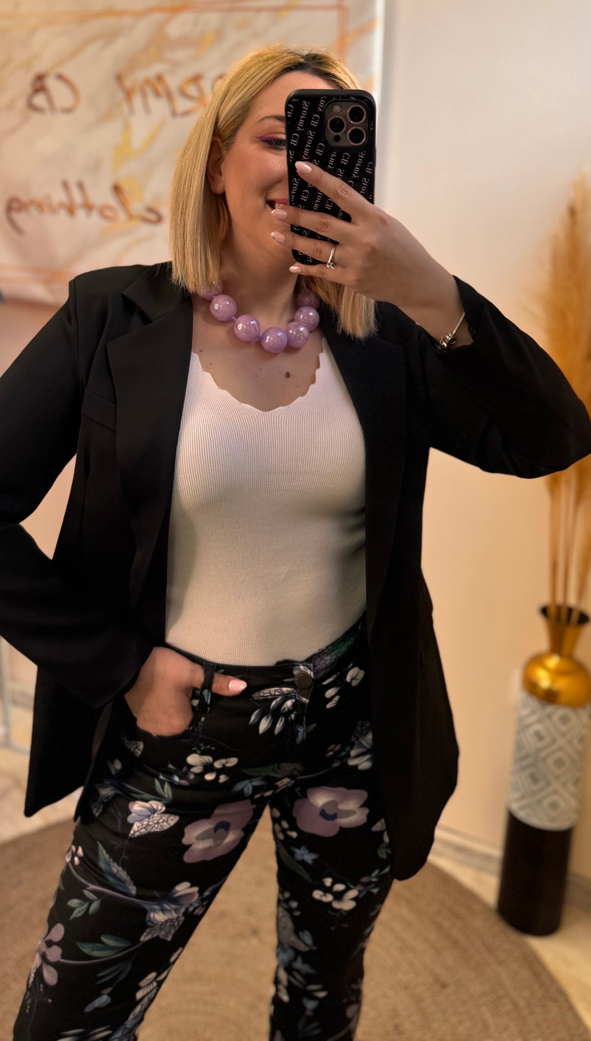 Ball Necklace-Lilac