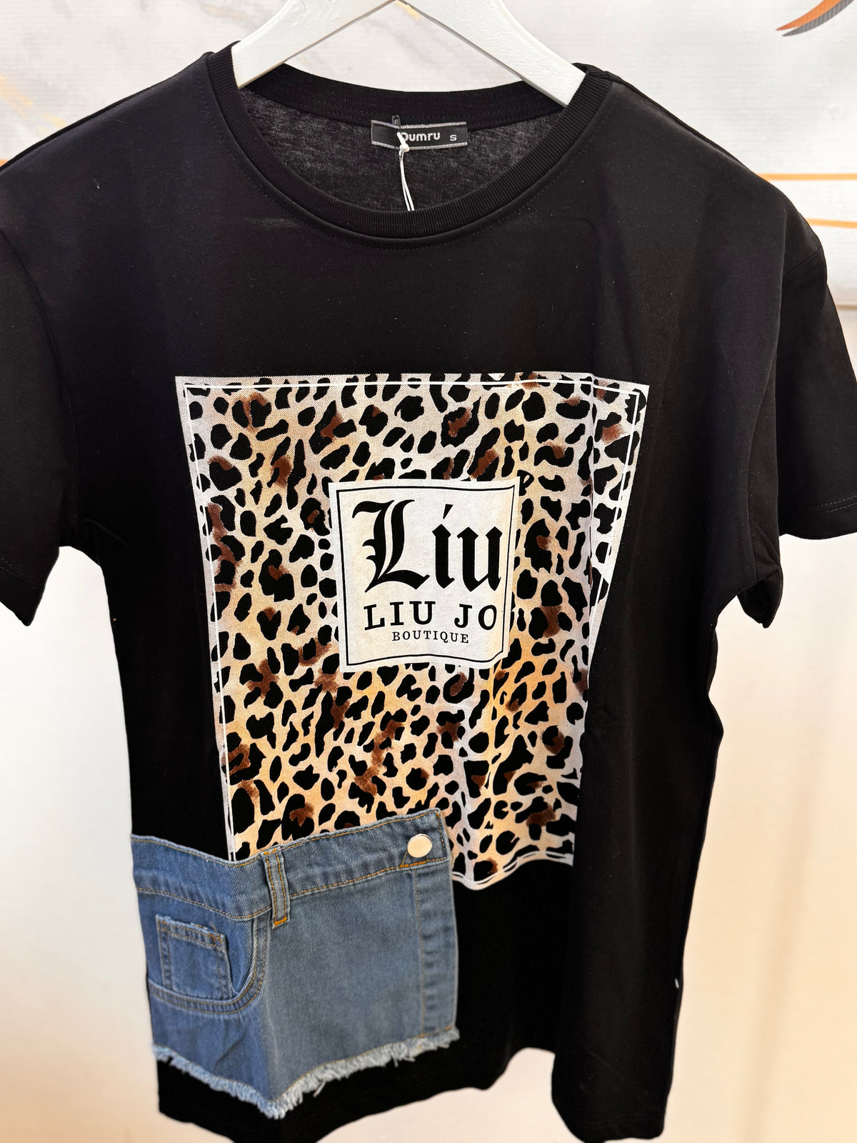 Leopard Jean T-shirt