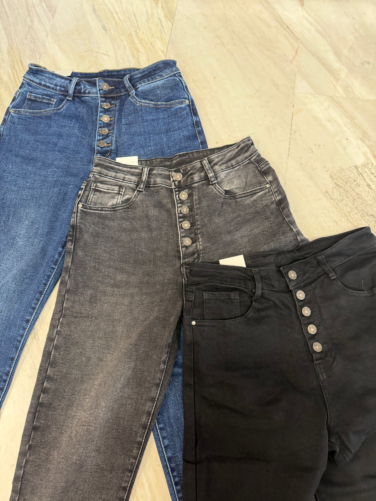 Helen Elastic Jean Black