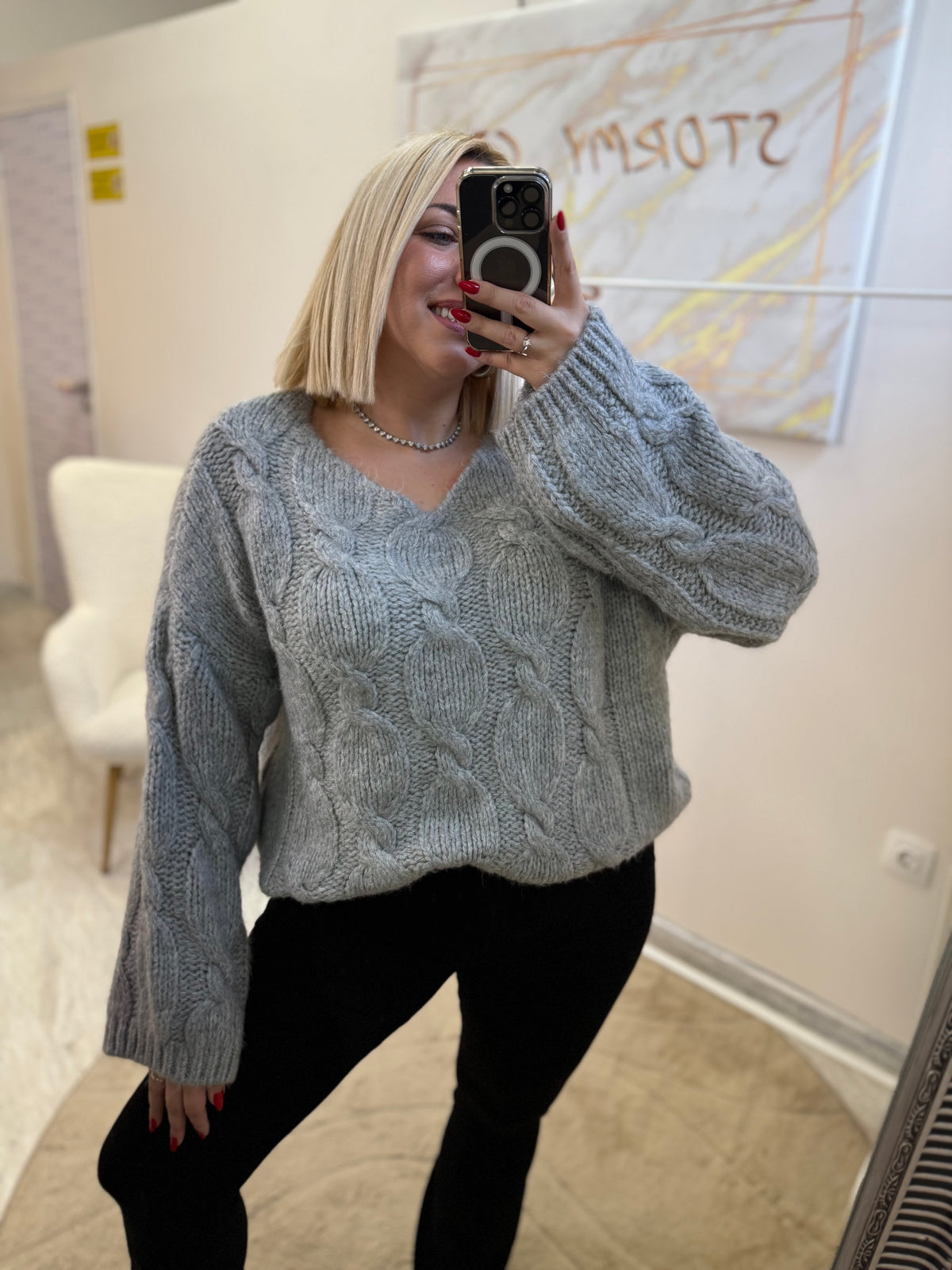 Jenny Oversized Knit Grey