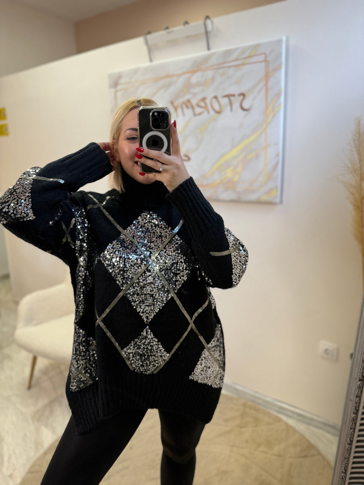 Luxury knit black