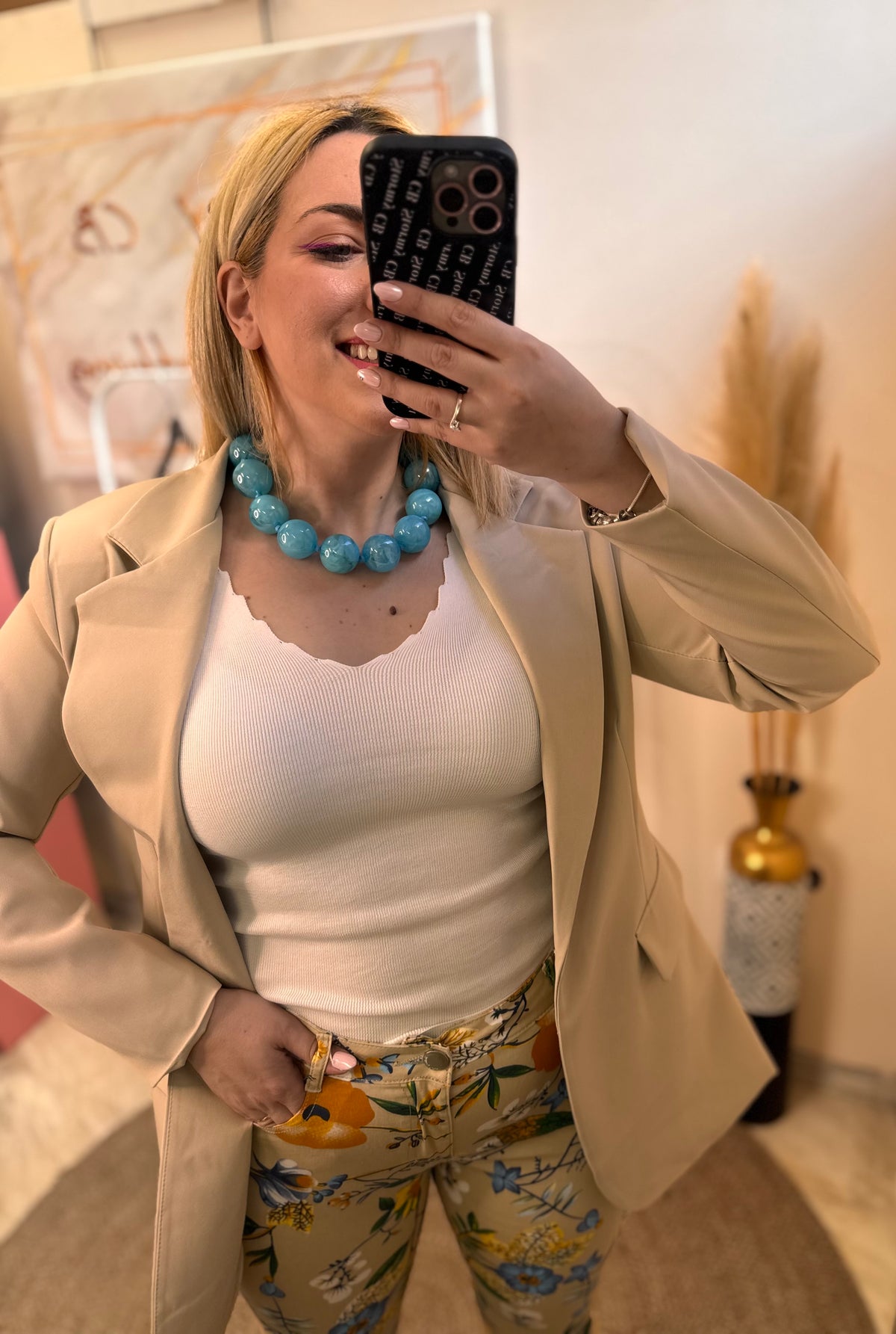 Balls Necklace Turquoise