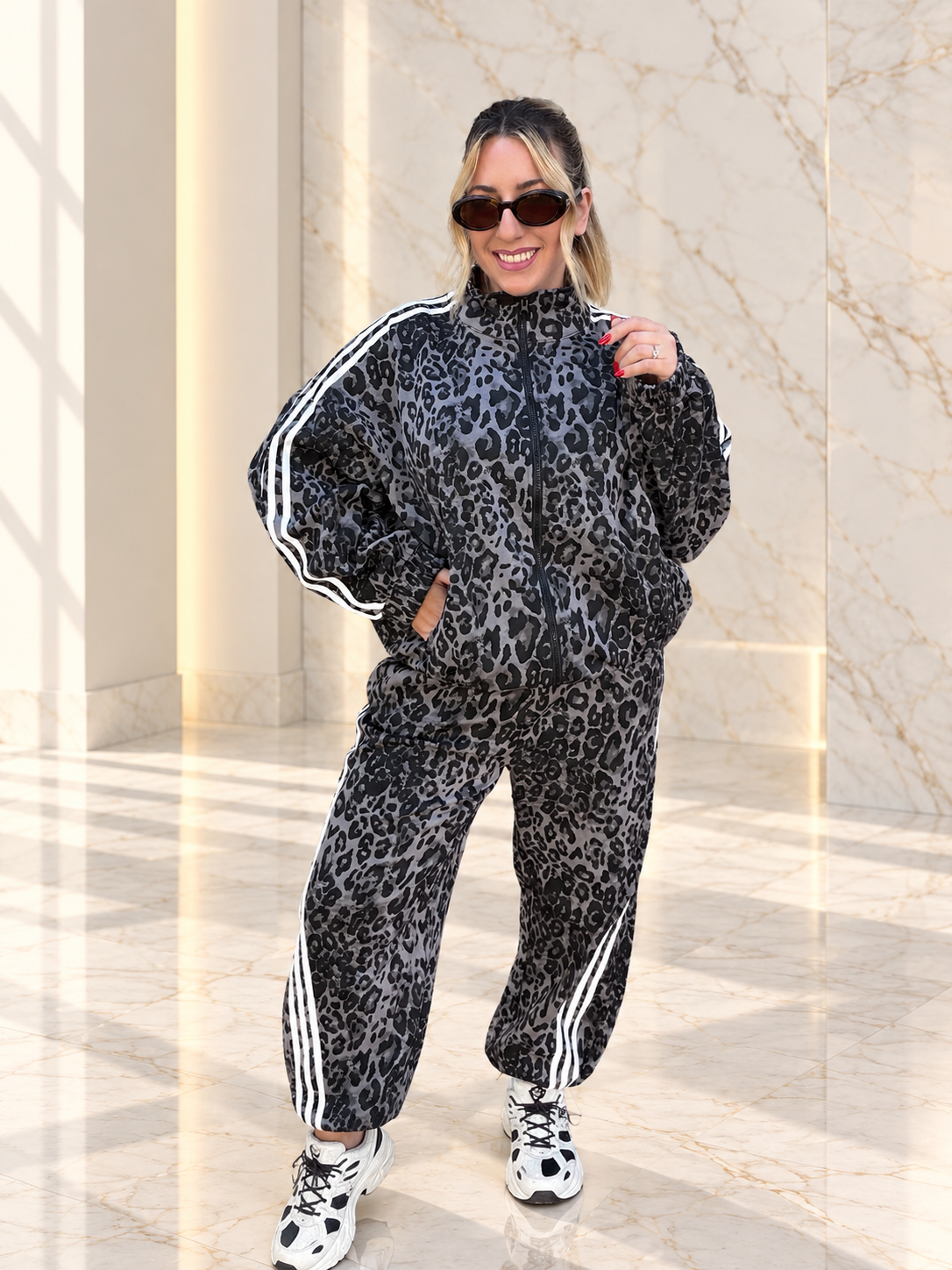 Oversized Leopard Set