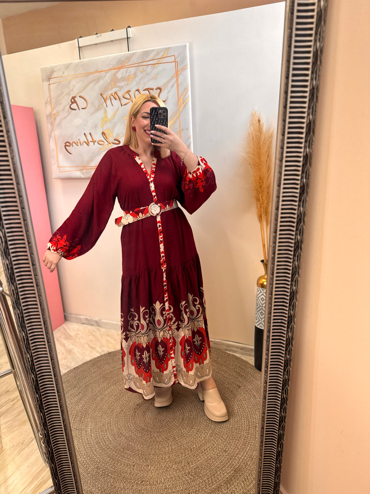 Mariana Semizie Red Dress