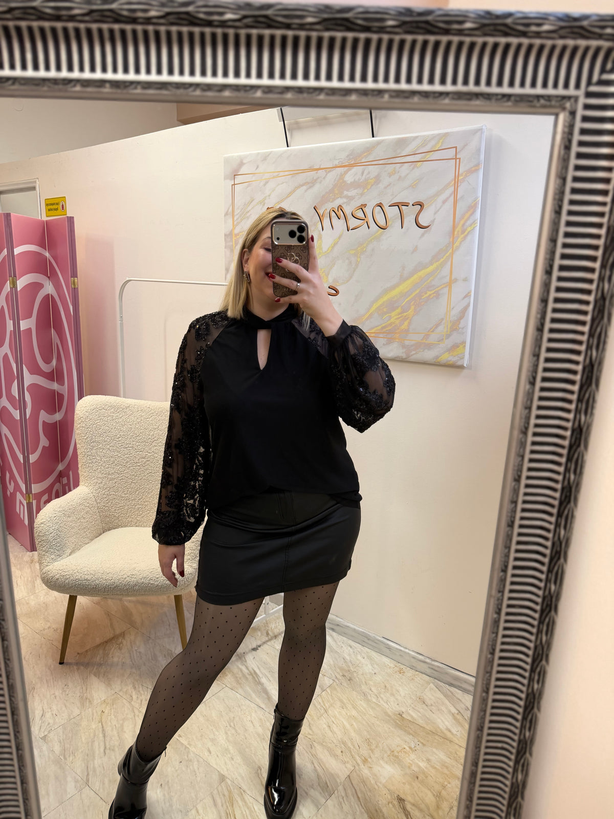 Eco Leather Skirt
