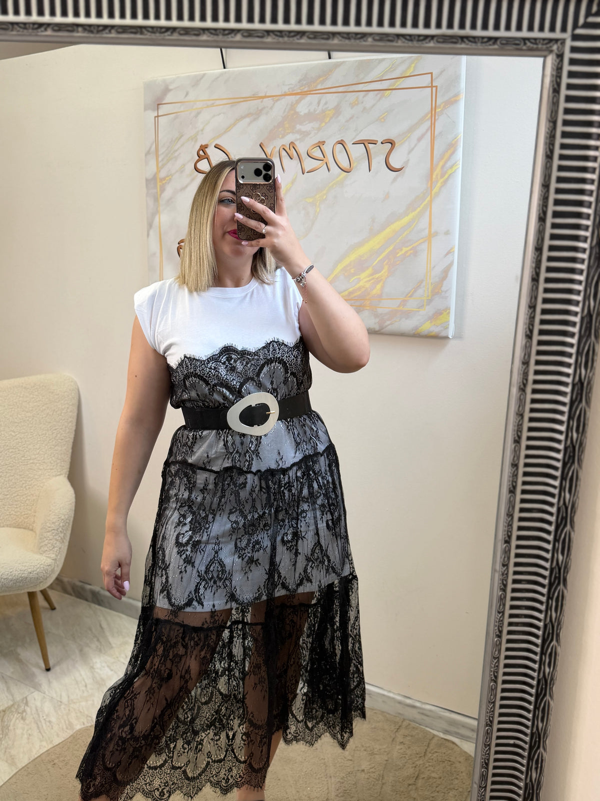 Nelly Dress White