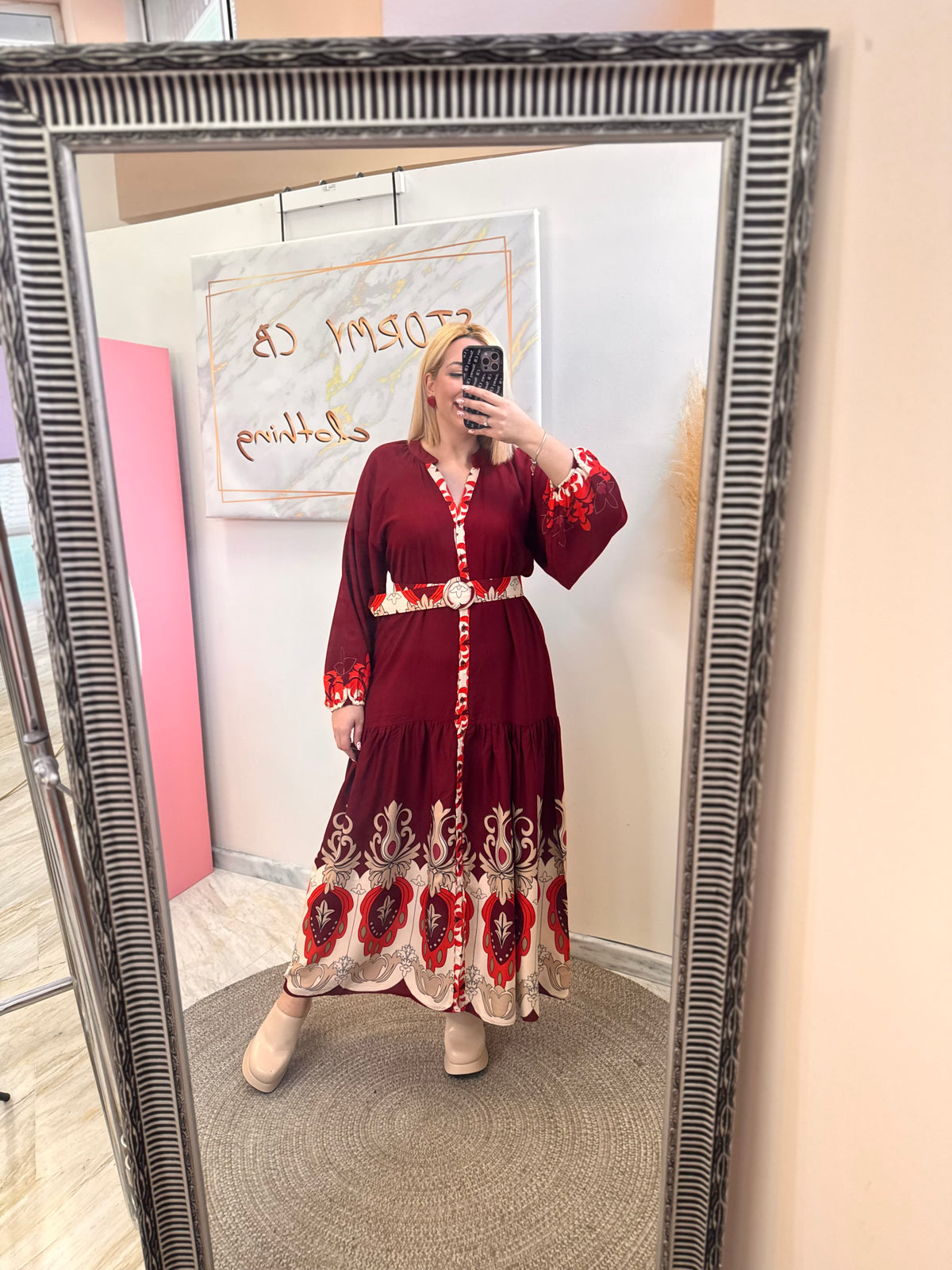 Mariana Semizie Red Dress