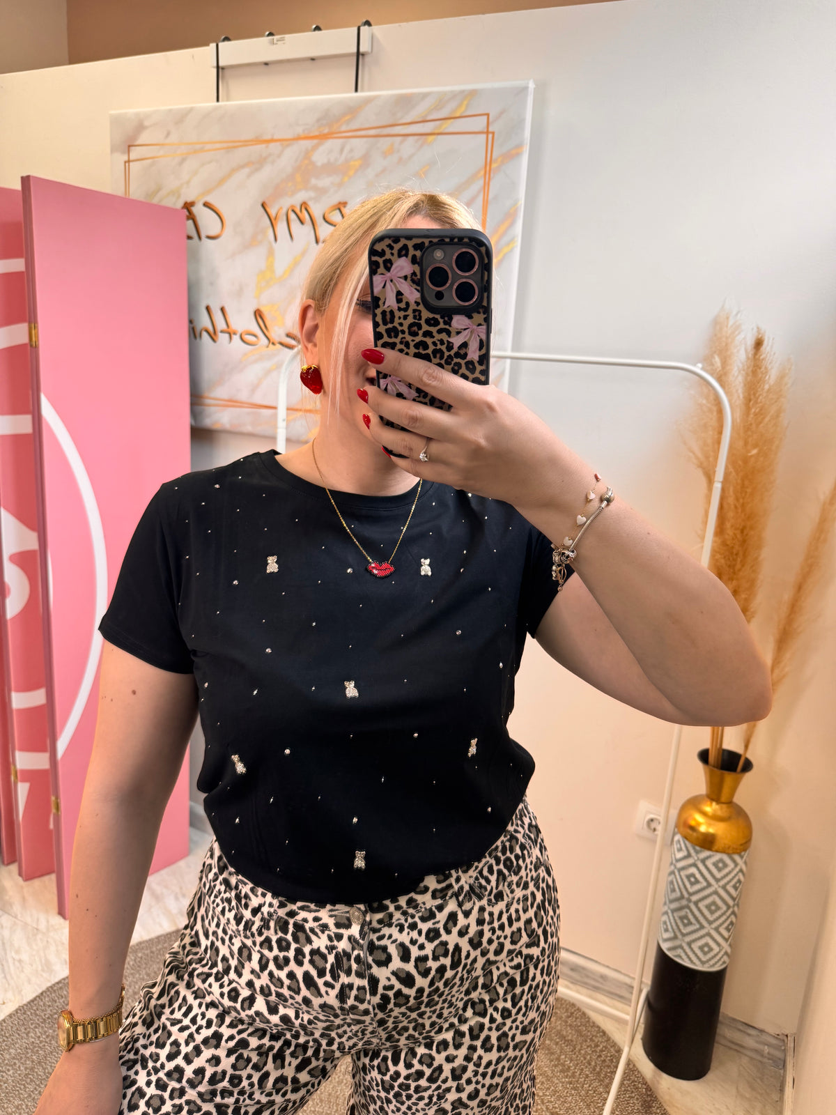 Bear and Strass T-shirt