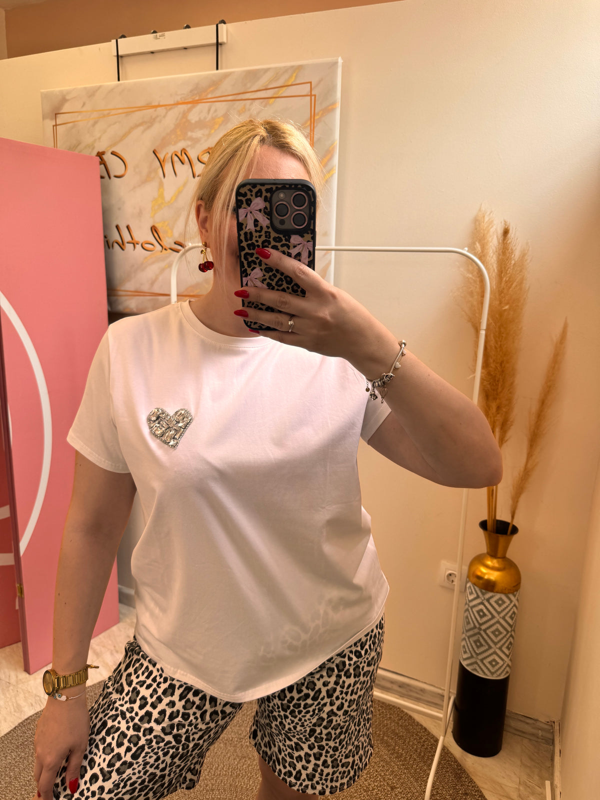 Strass Heart T-shirt