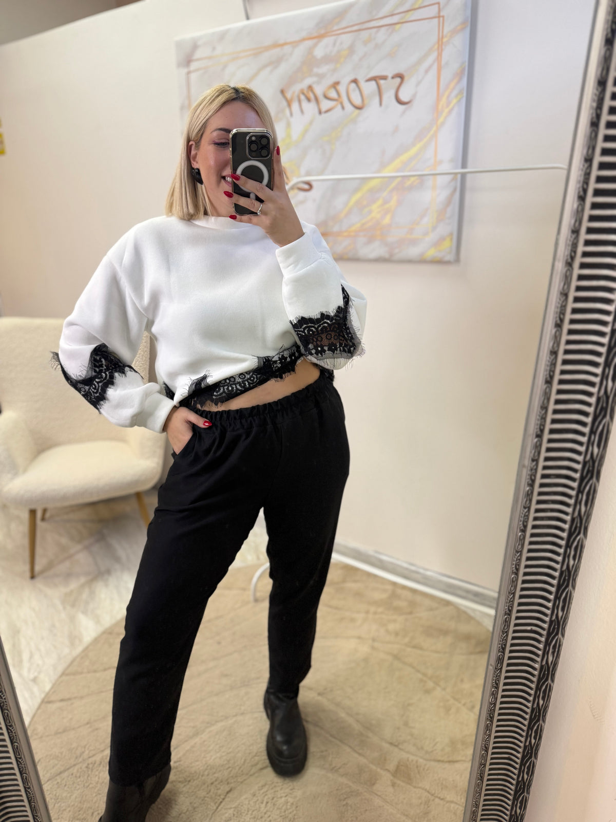 Carrot Pant Black Plus size