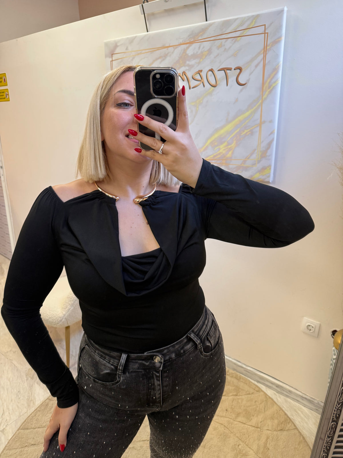 Gold Necklace Shirt