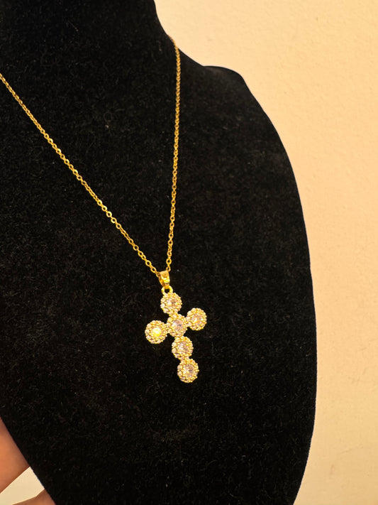 Cross Strass necklace