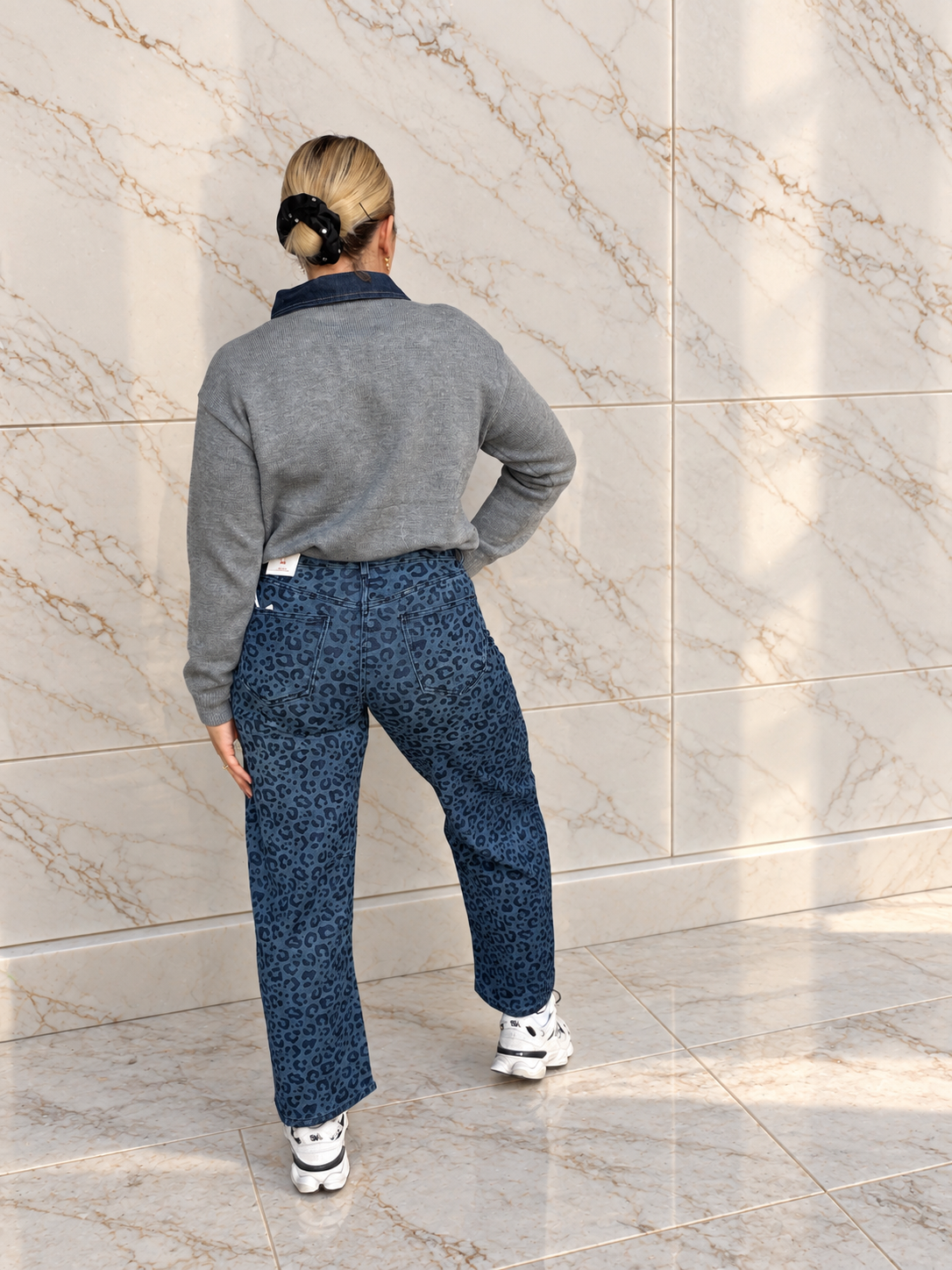 Balloon Leopard Jean
