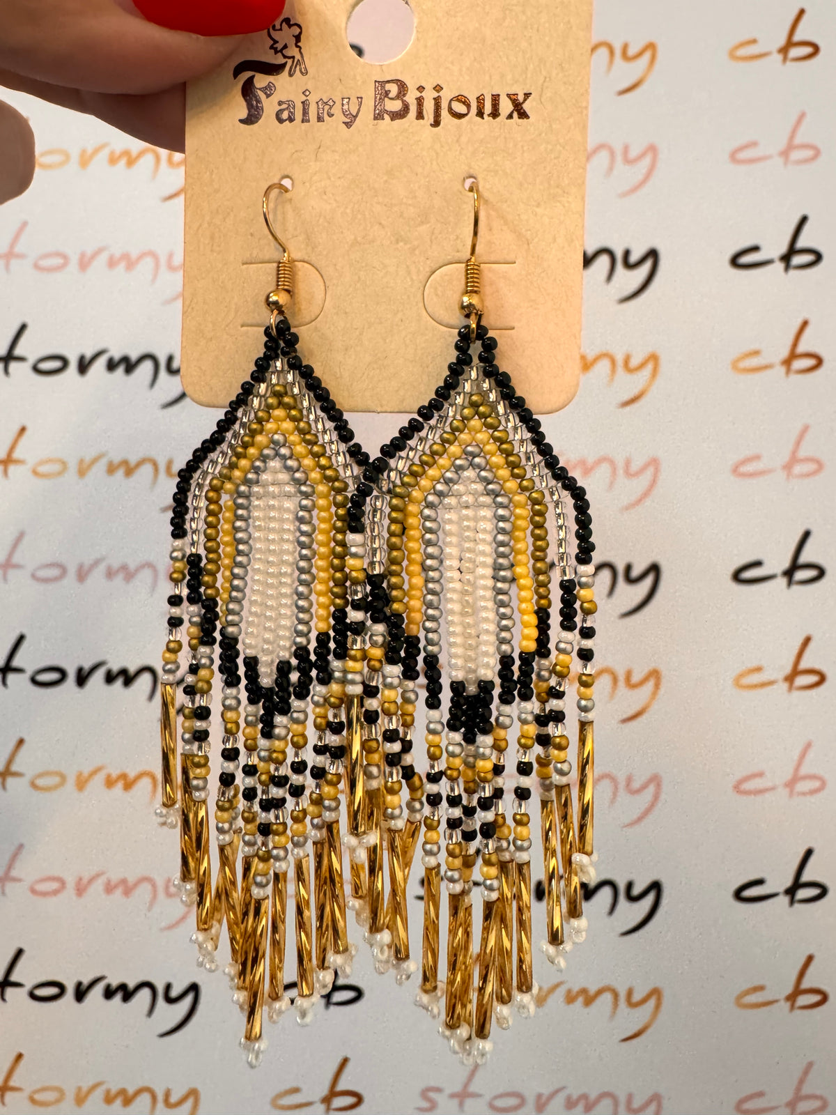 Boho Earrings Black