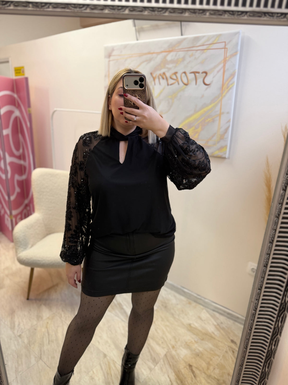Eco Leather Skirt
