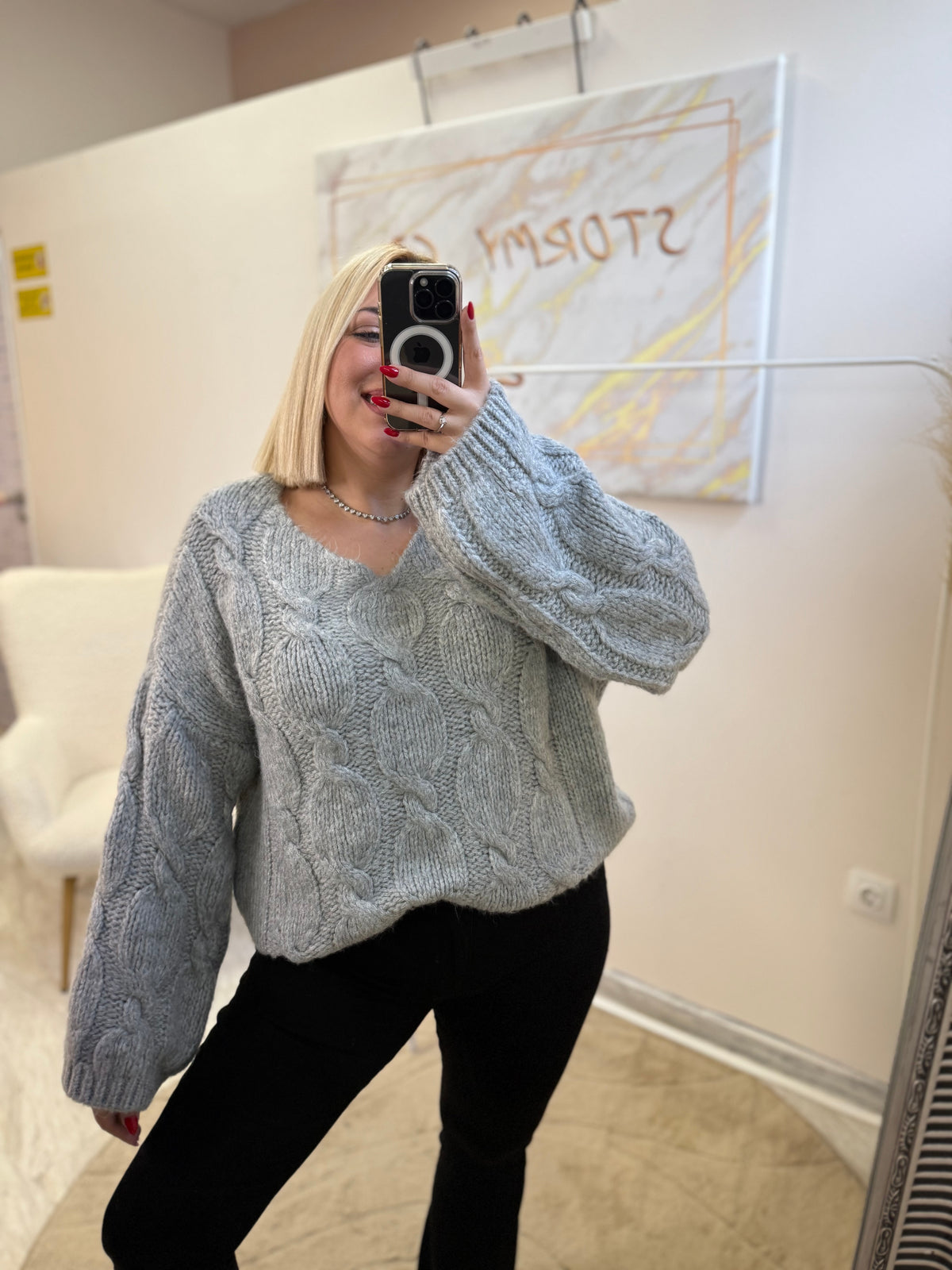 Jenny Oversized Knit Grey