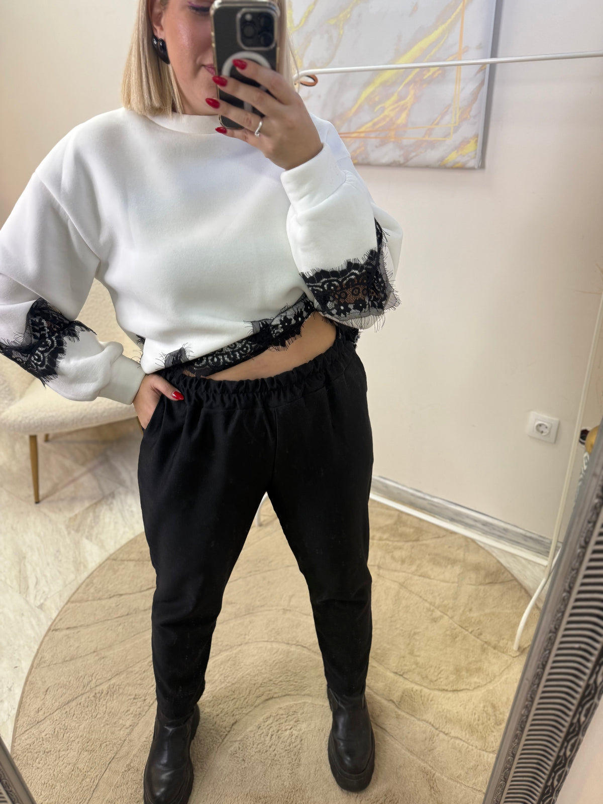 Carrot Pant Black Plus size