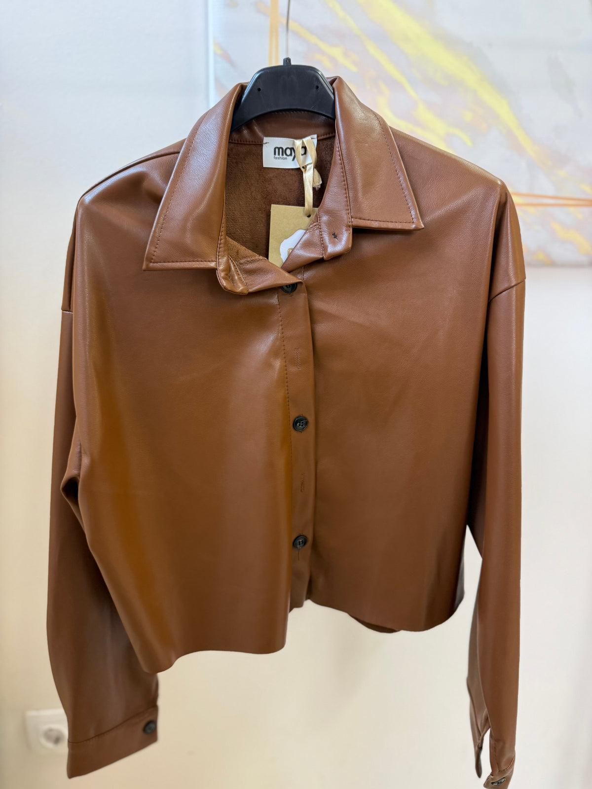 Δερματίνη Πουκαμισο Soft Camel