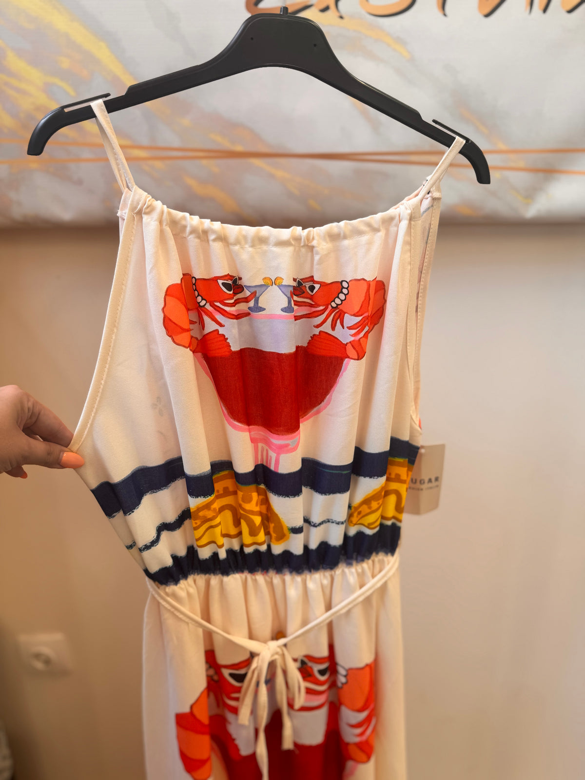 Shrimp Μidi Dress