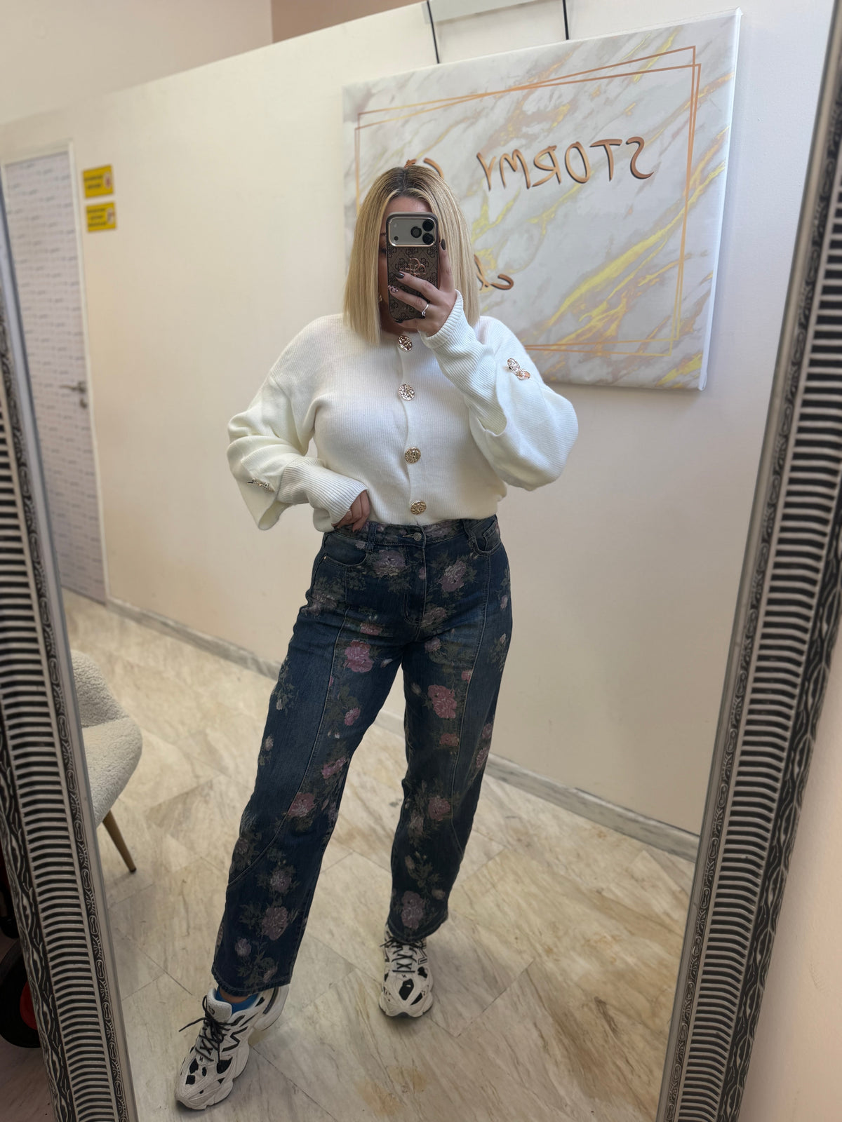 Floral Jean