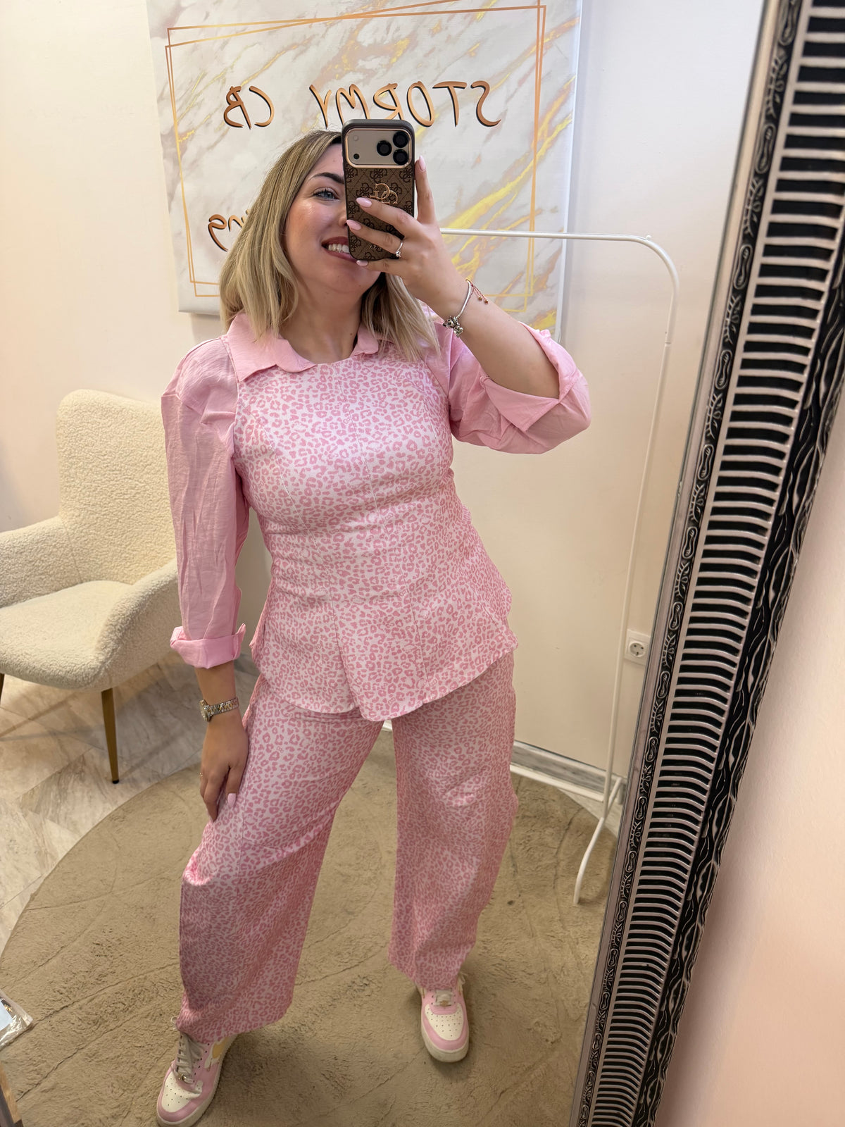 Jean leopard set