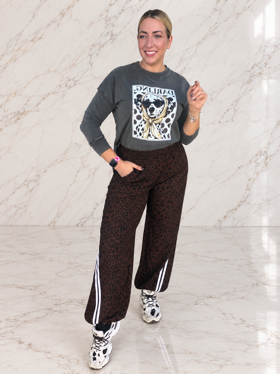 Athletic Leopard Pant