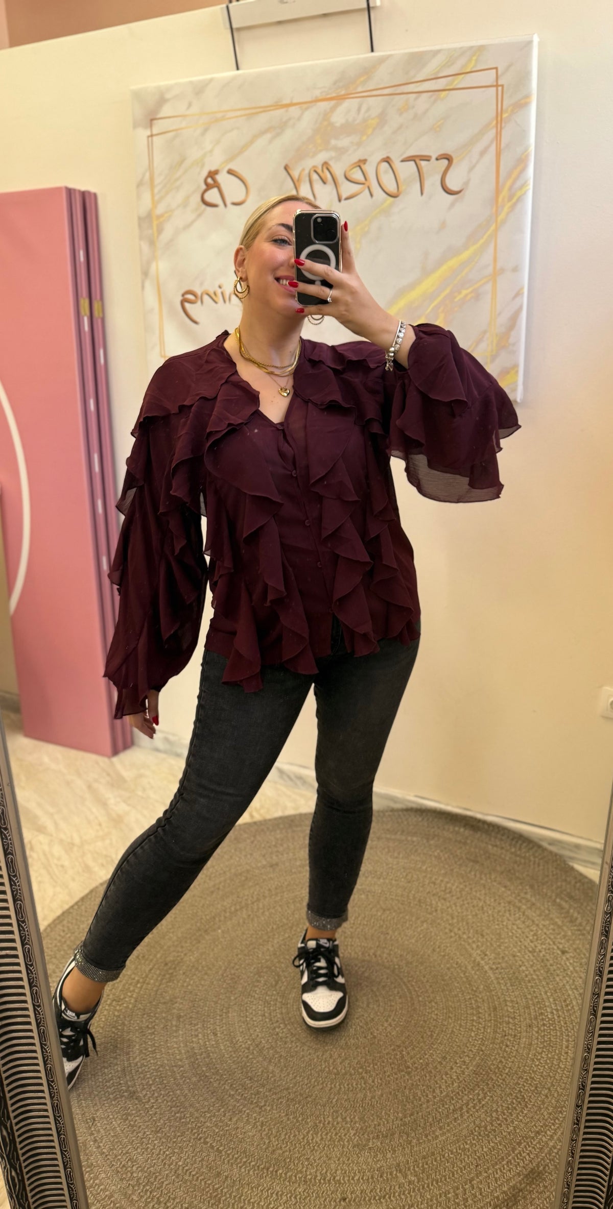 Penelope Shirt μπορντό