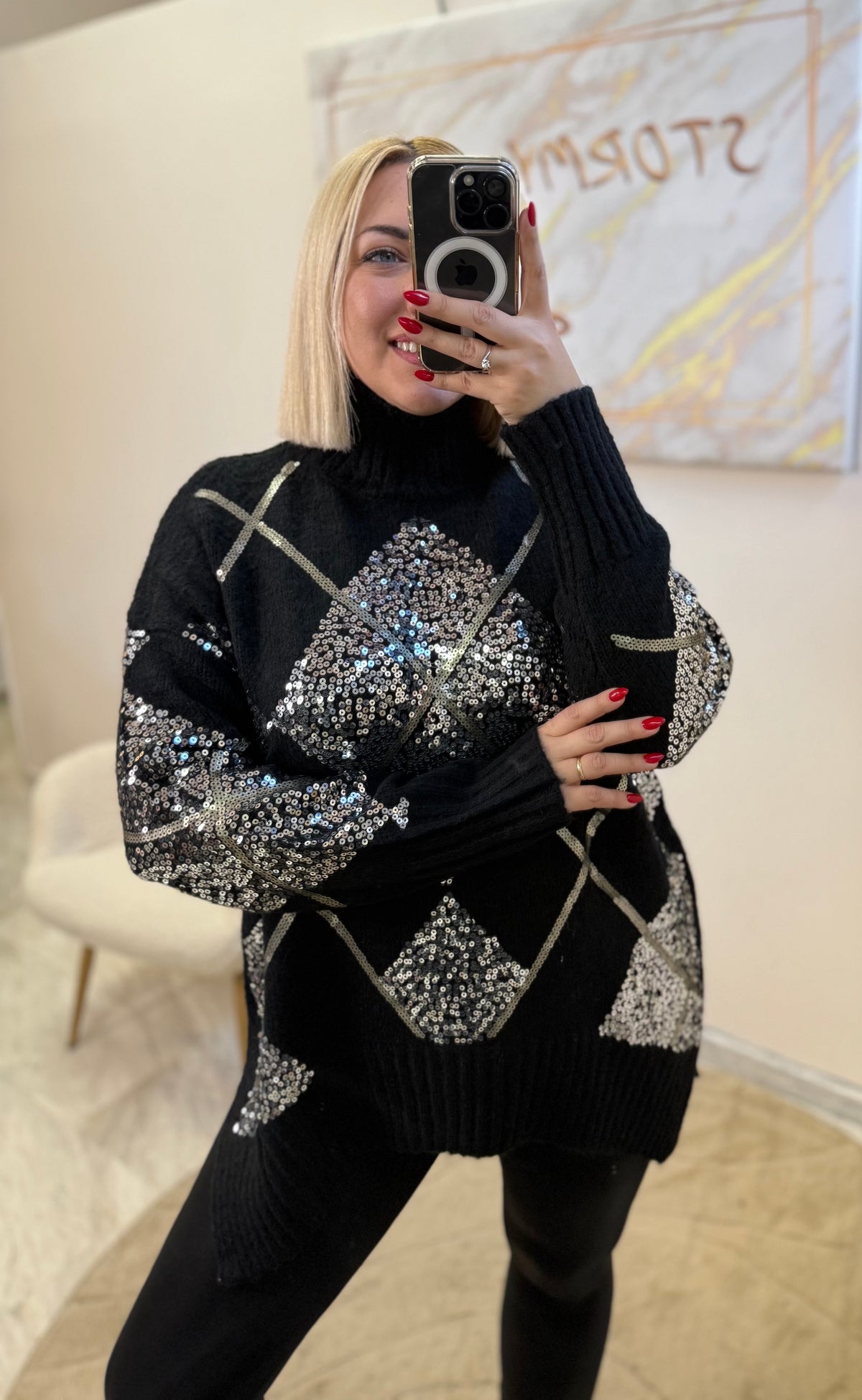 Luxury knit black