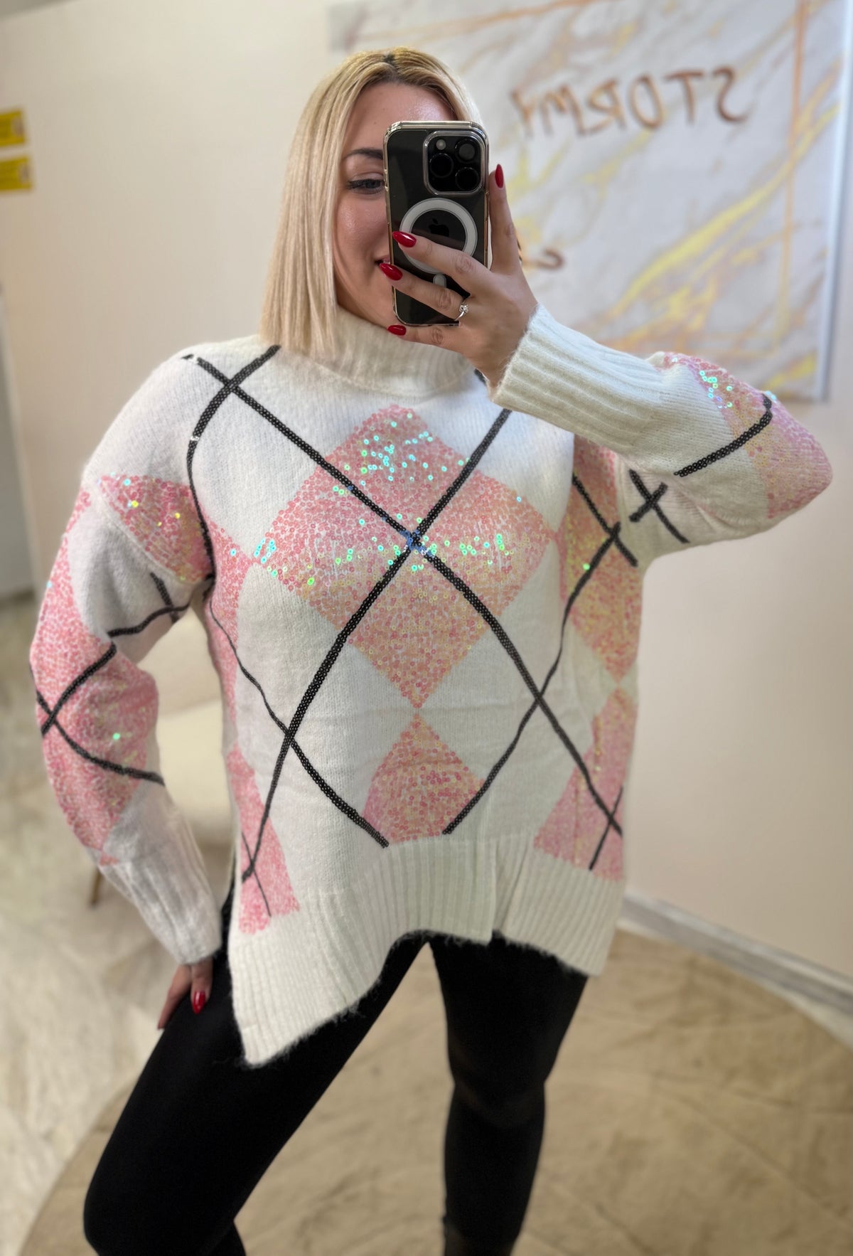Luxury knit white