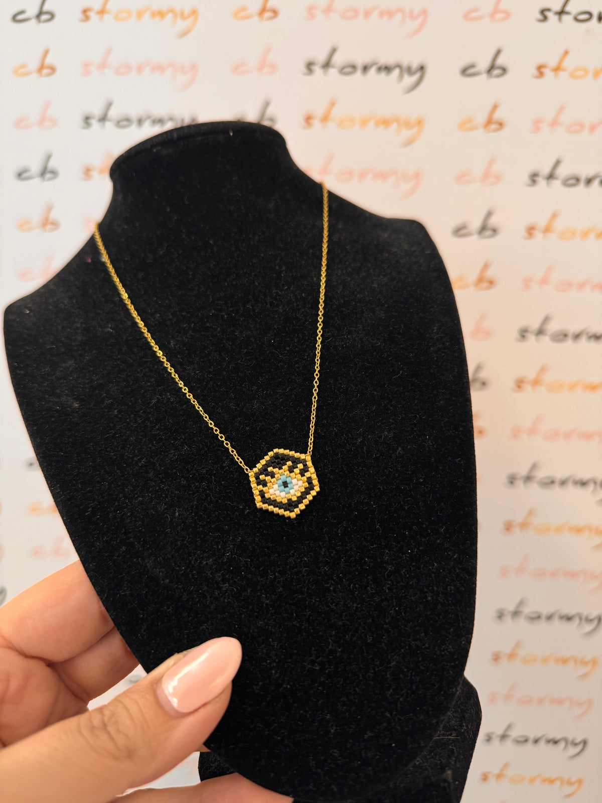 Black Eye Miyuki Necklace