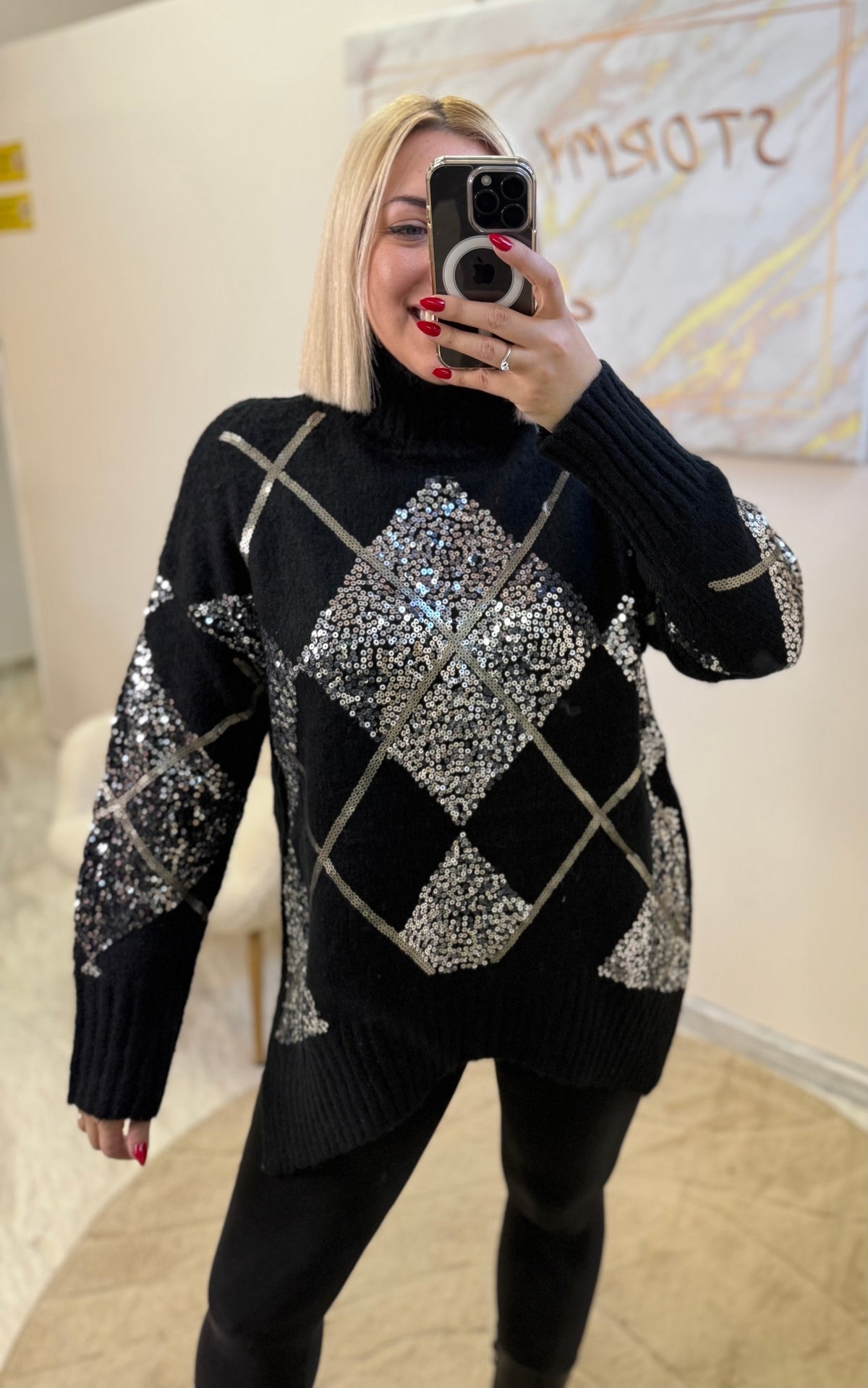 Luxury knit black