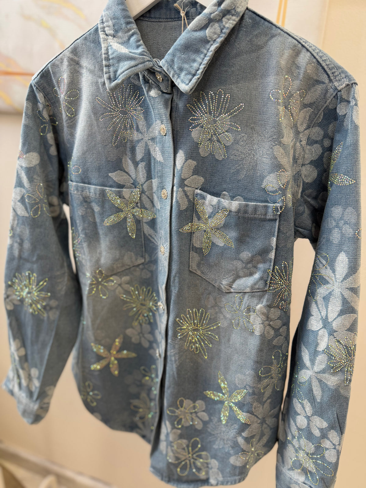 Jean Jacket Flowers