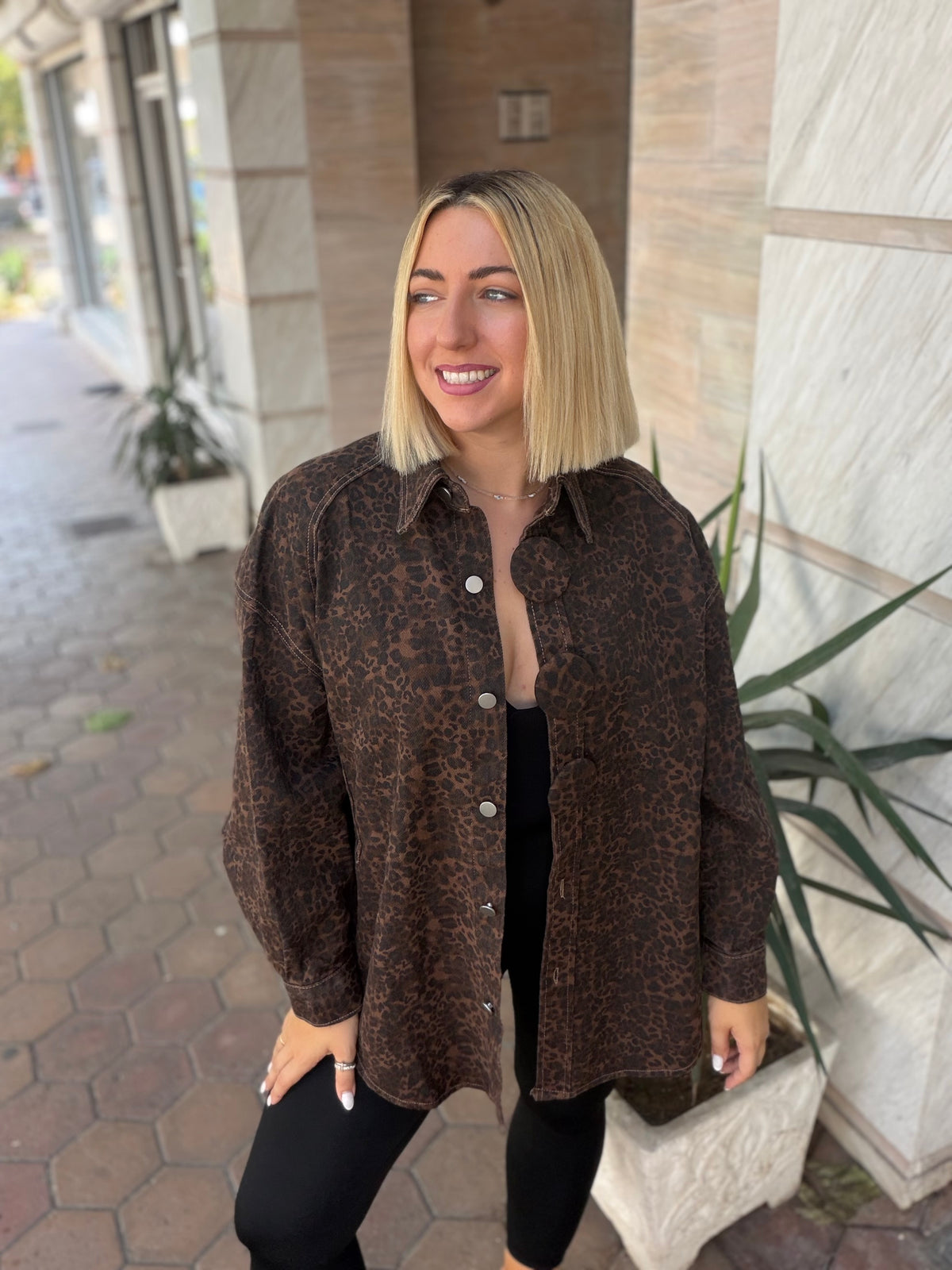 Jacket Oversized Leopard