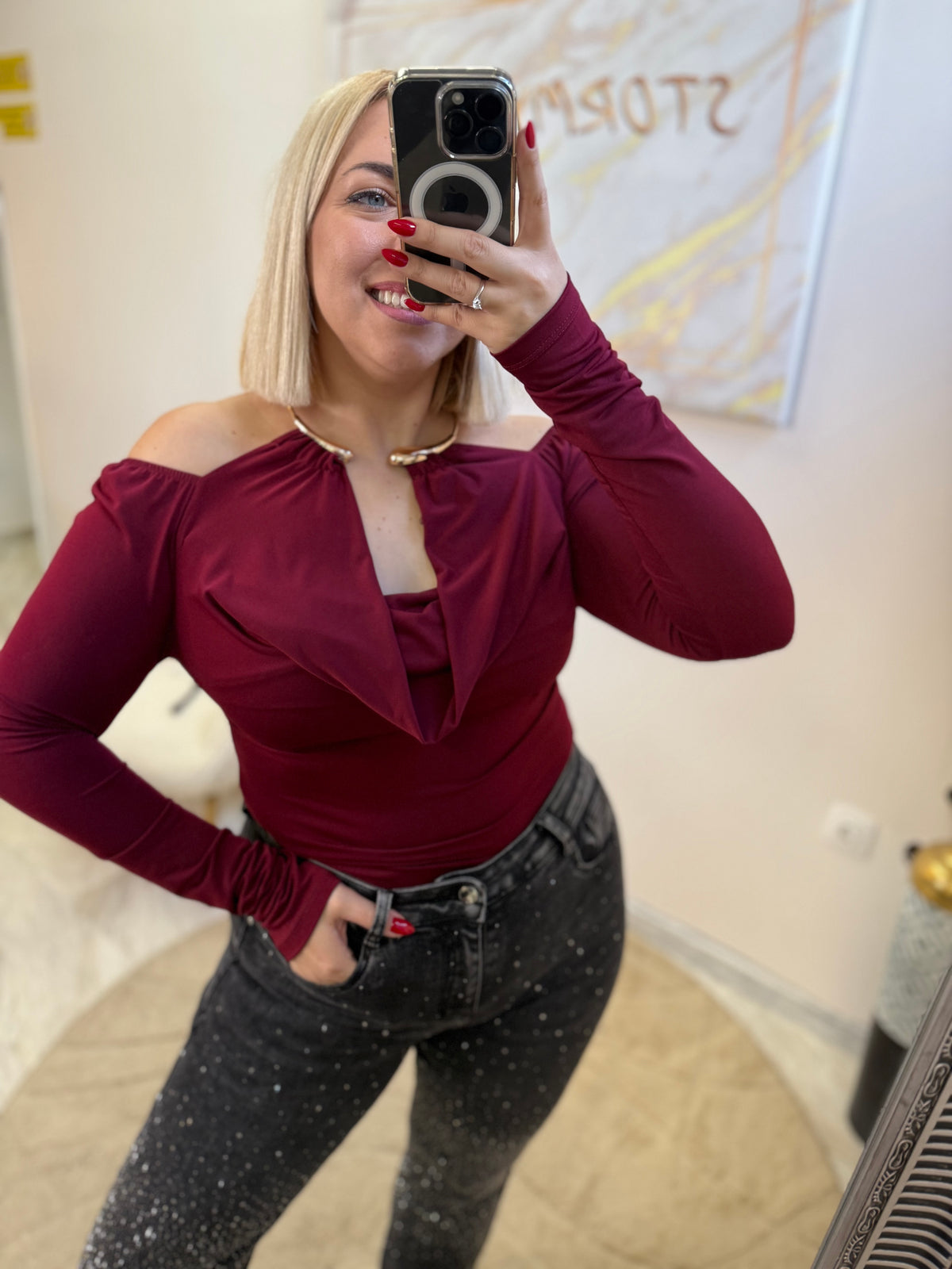 Gold Necklace Shirt