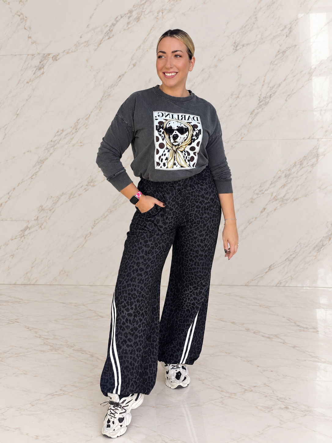 Athletic Leopard Pant