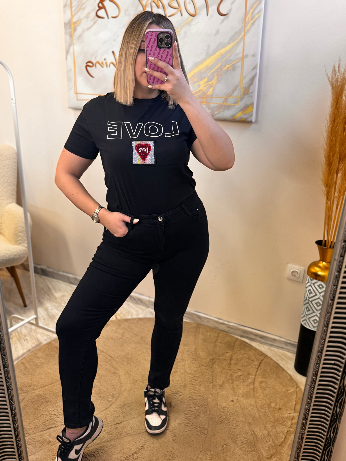 Black plus size Jean