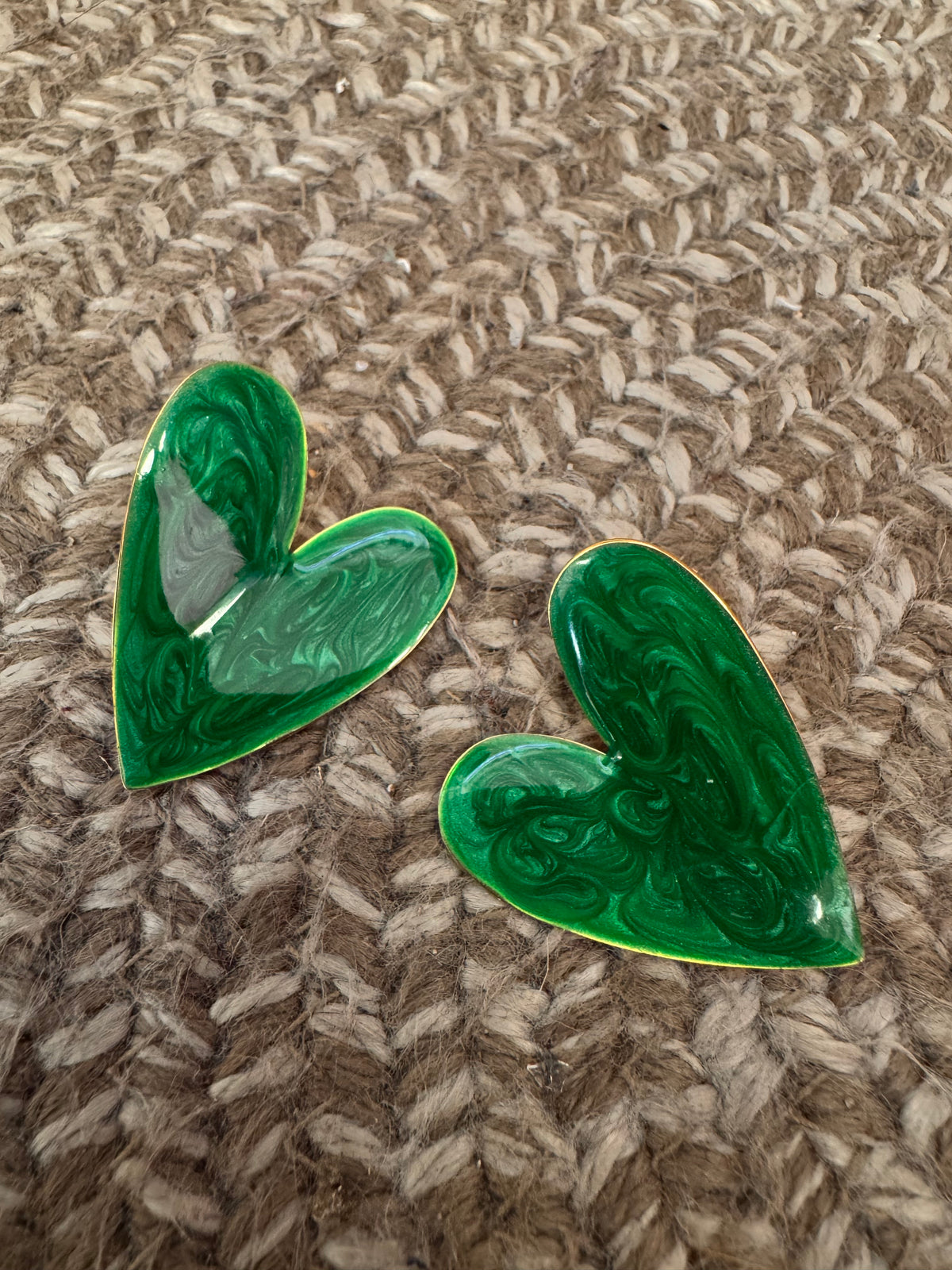 Love Earrings Green