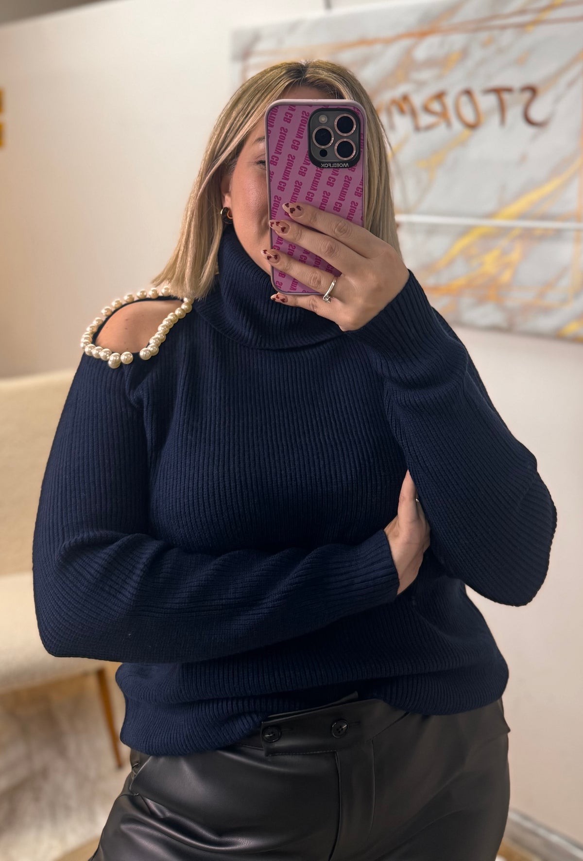 Monochrome Pearl Knit