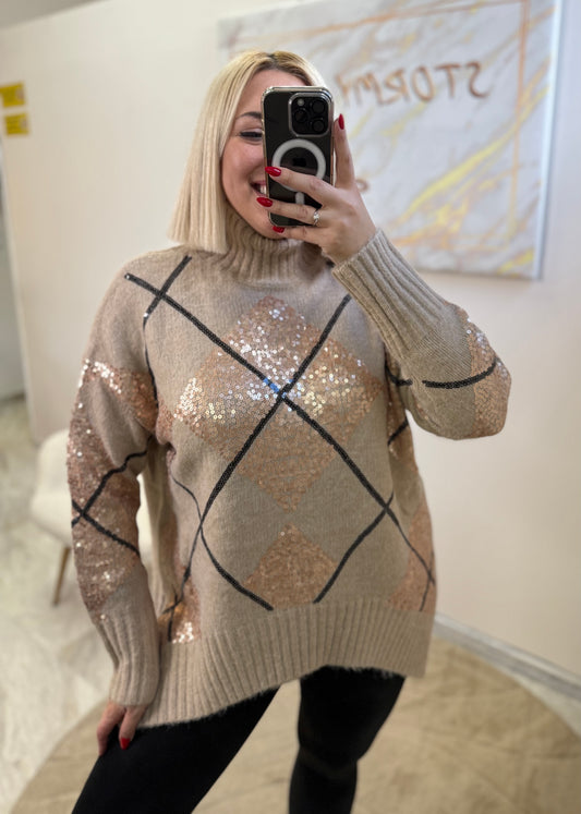 Luxury knit beige