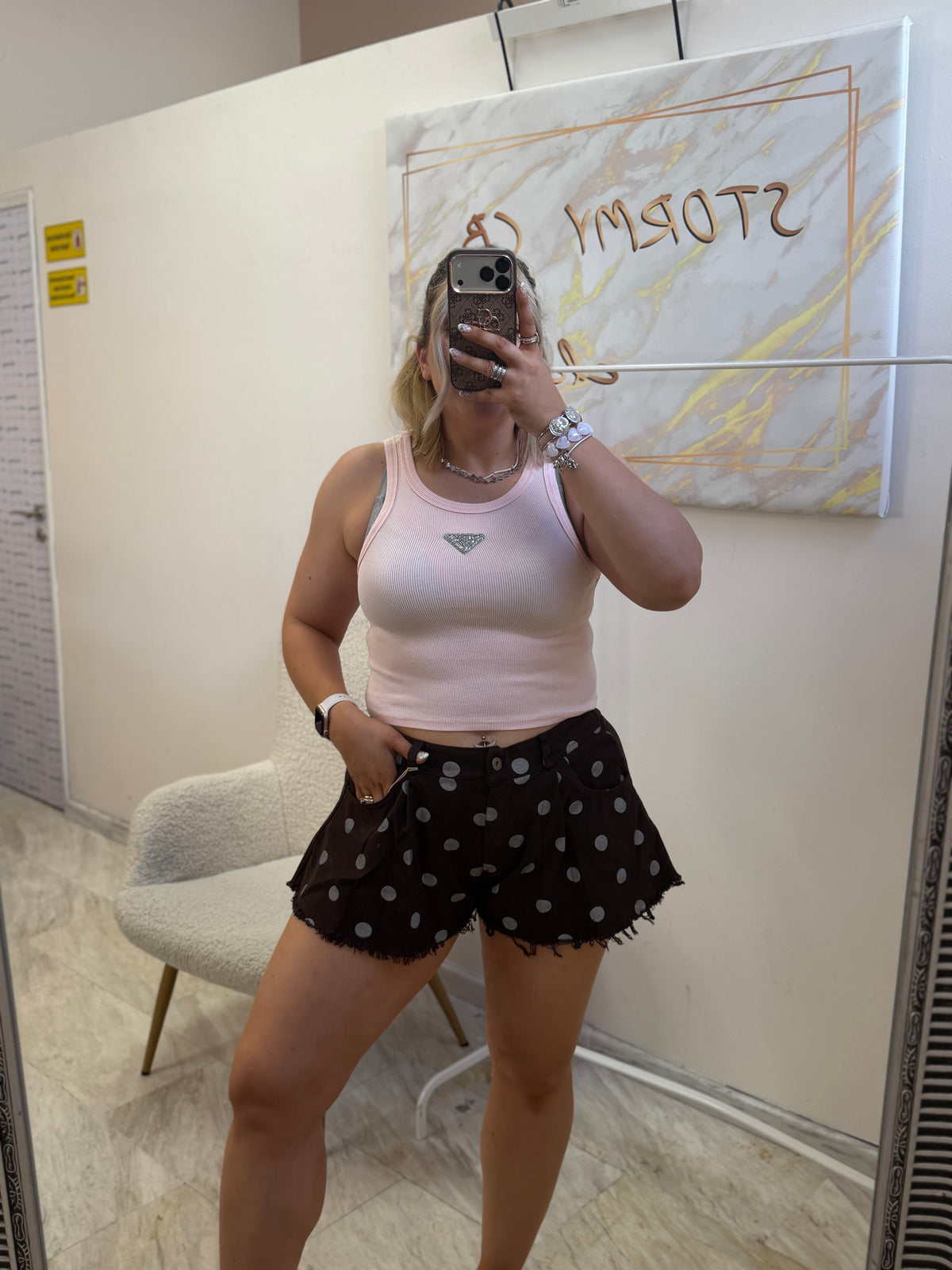 Polka dots shorts