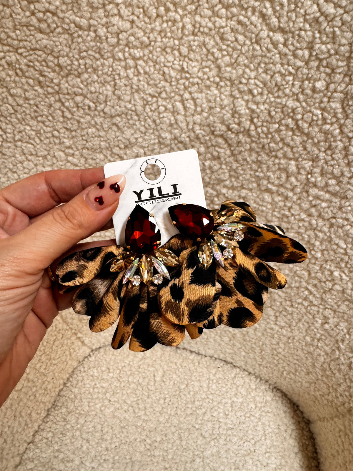 Leopard Crystal Earrings