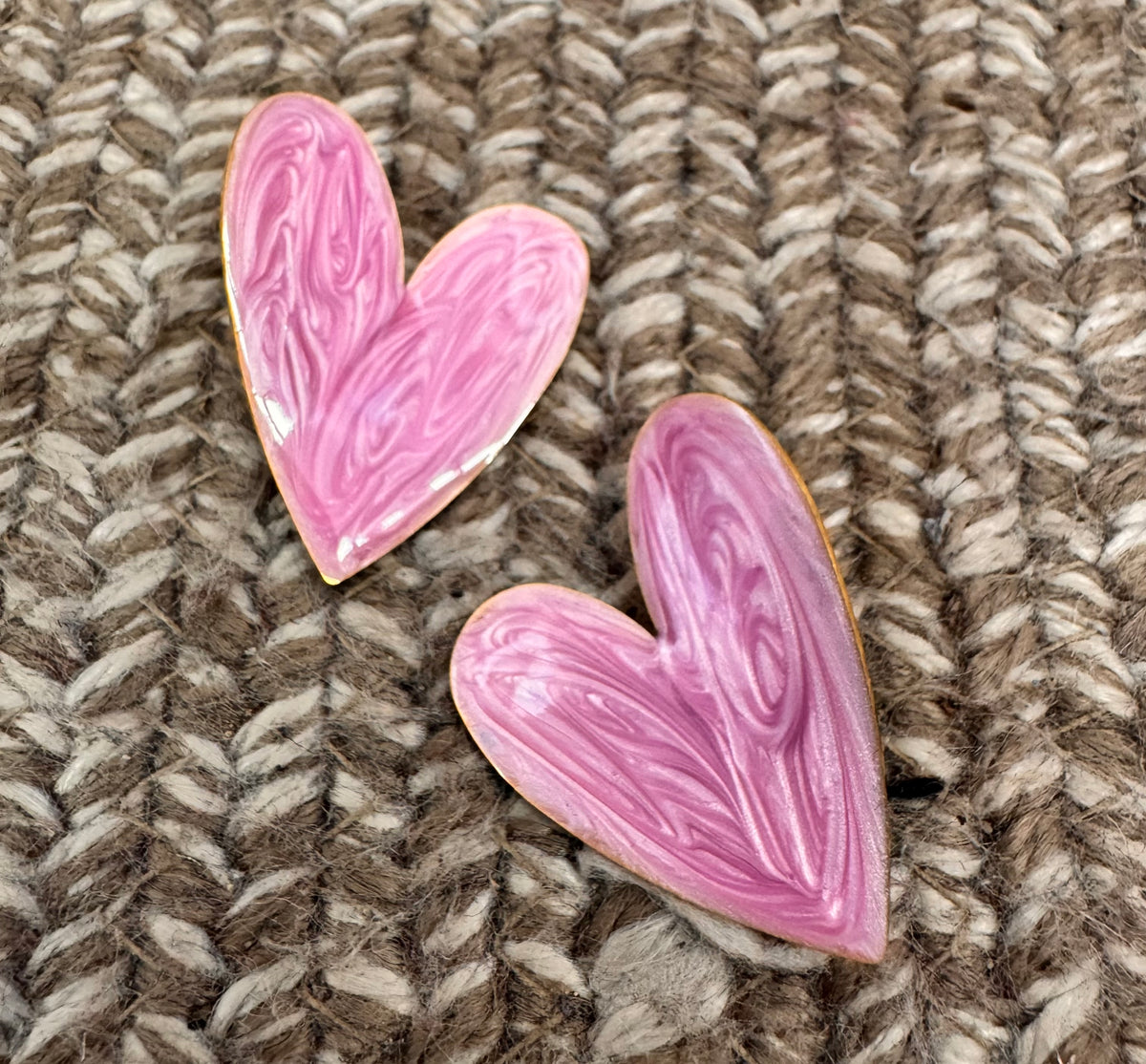 Love Earrings Purple