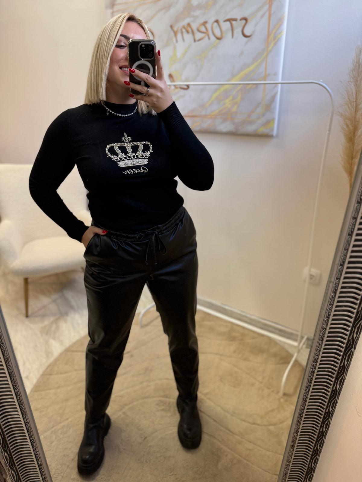 Δερματίνη Μαύρο Soft Plus Size