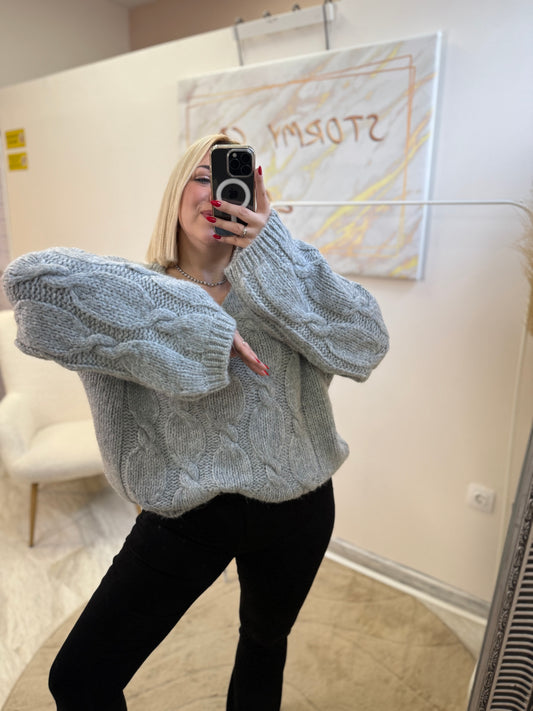 Jenny Oversized Knit Grey