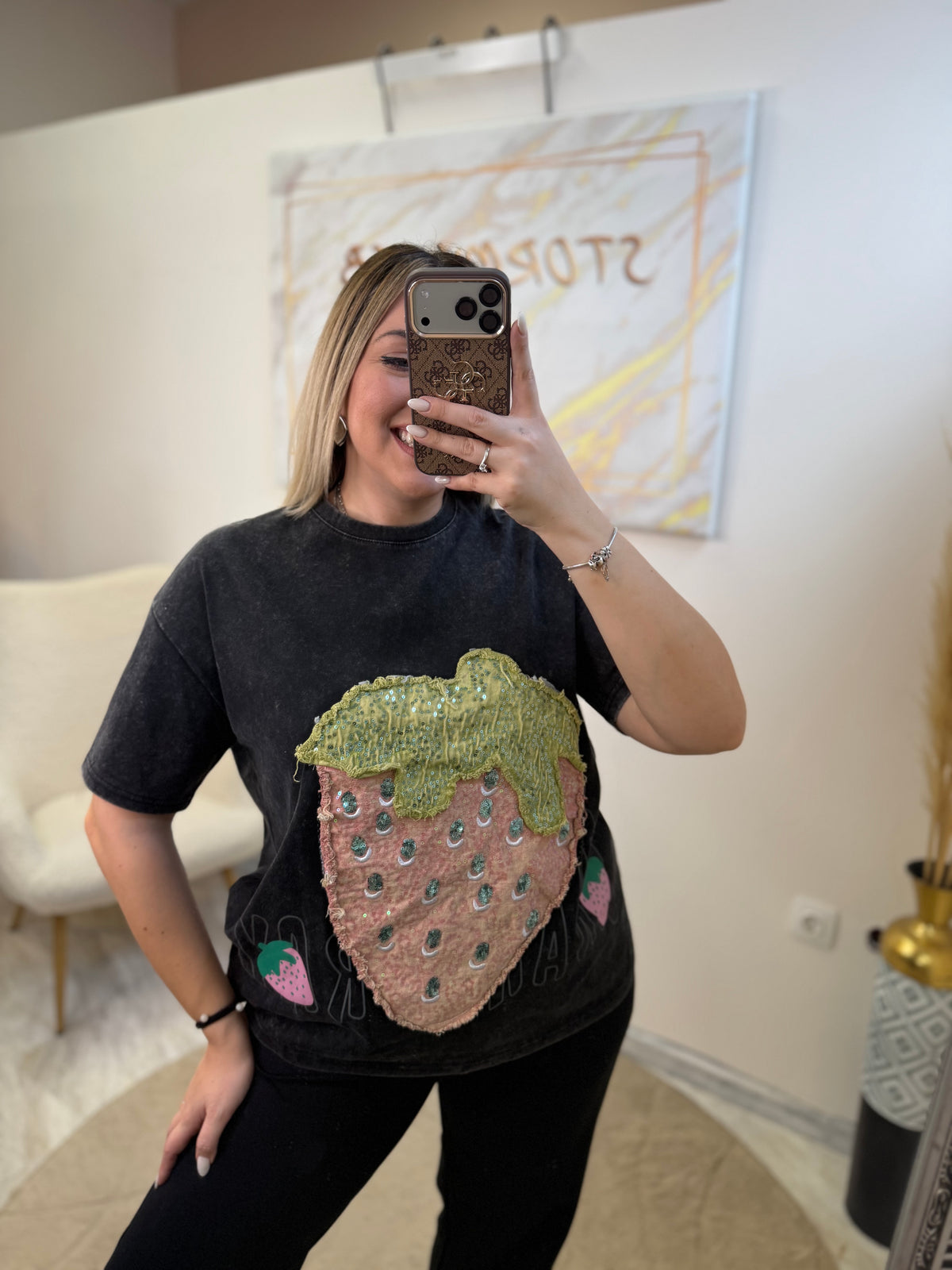 Strawberry 3D Oversized