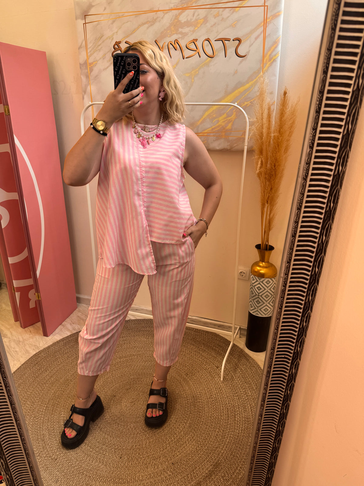 Stripe Set Pink
