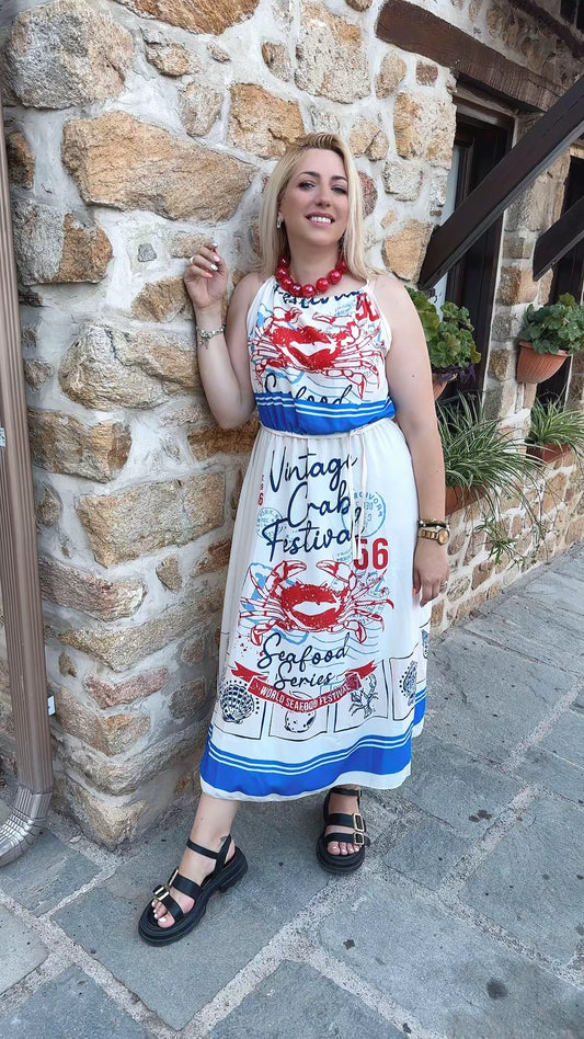 Crab 🦀 Midi Dress