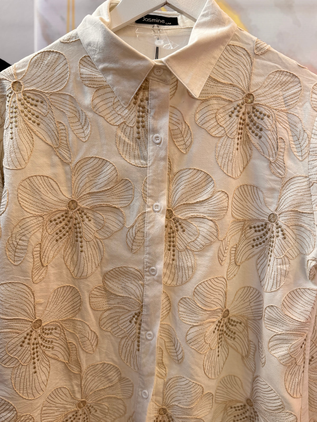 Gold Flower Shirt