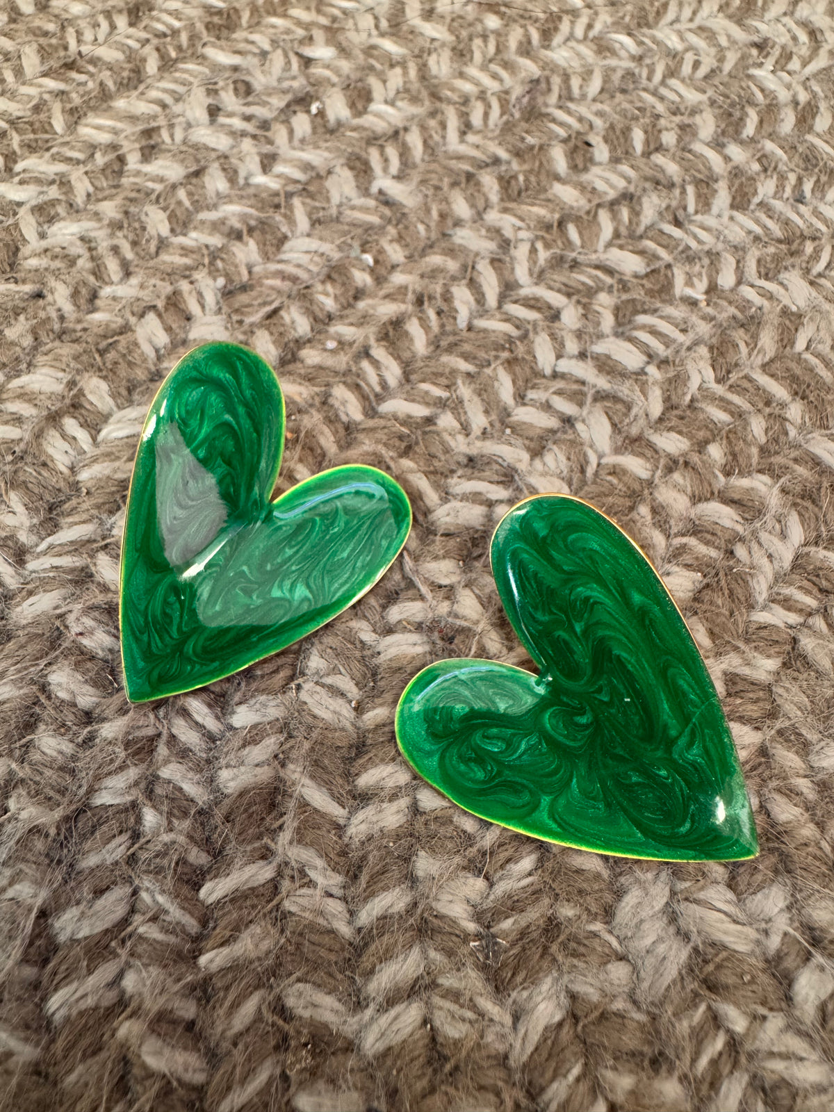 Love Earrings Green