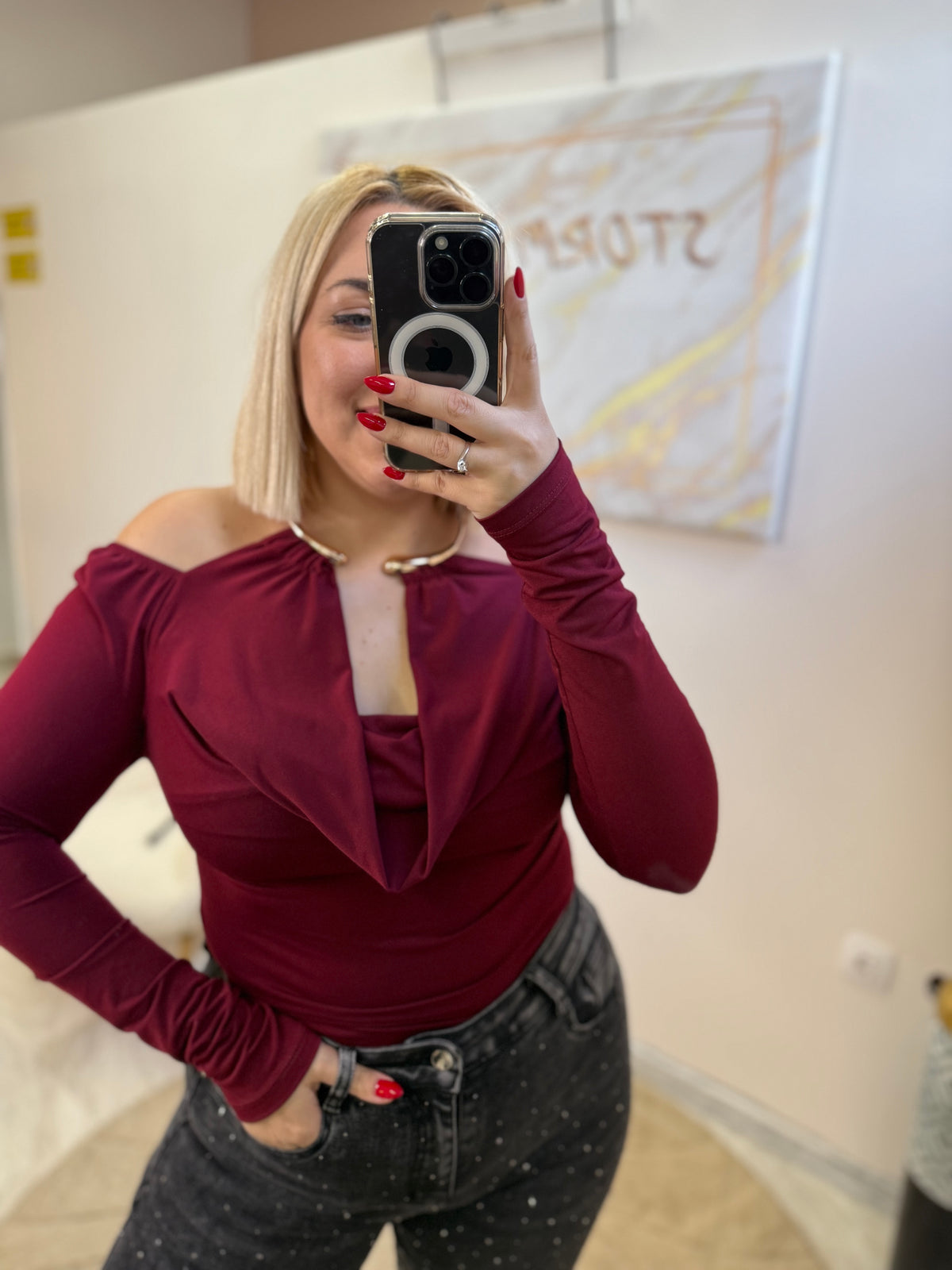 Gold Necklace Shirt